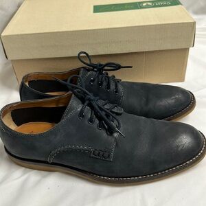 EUC Clarks Farli Walk Men’s Leather Shoes Black Size 9